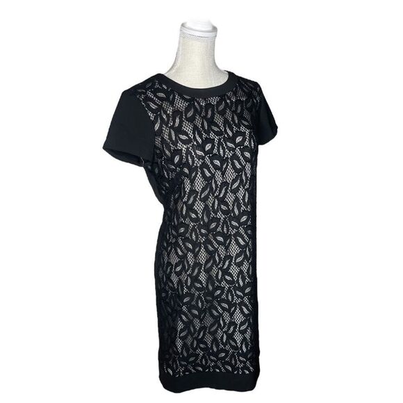 White House Black Market Lace Shift Dress Size 6 - Picture 4 of 12